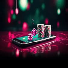 Pengguna menikmati hiburan kasino dan taruhan olahraga melalui perangkat mobile di suasana santai